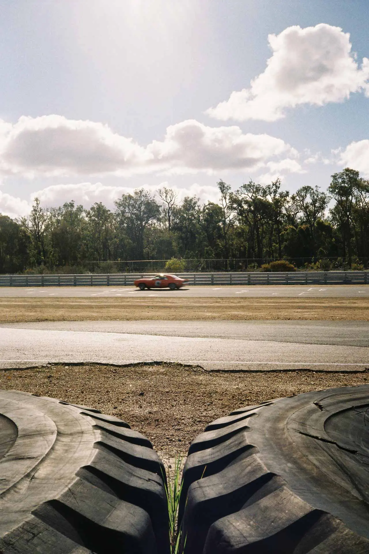 car racing on collie motorplex track